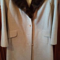 Cappotto donna cashmere e visone