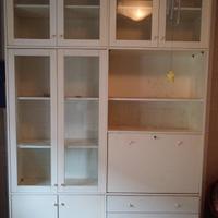 Libreria "vetrina" bianca 