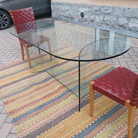 Tavolo in cristallo Fiam