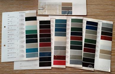 Campionario tinte colori auto epoca Mercedes 