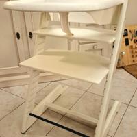 Seggiolone bianco Stokke TrippTrapp personalizzato