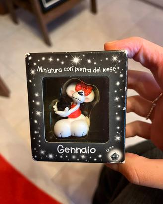 Miniatura Diddlina con pietra Gennaio