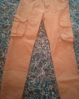 Bershka Pantalone Cargo Skinny Taglia 40 Nuovo