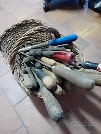 lime raspe tonde piatte da ferro e legno 