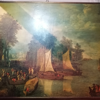 Quadro con cornice con stampa ad olio