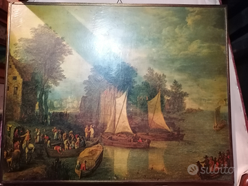 Quadro con cornice con stampa ad olio