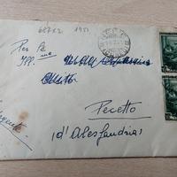 Busta 1951 "Italia al Lavoro" 2x10L CALABRIA - Let
