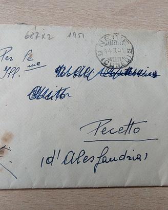 Busta 1951 "Italia al Lavoro" 2x10L CALABRIA - Let