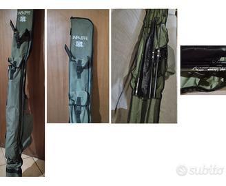 NUOVO Kit carpfishing completo: 2 canne, mulinelli