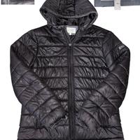 Armani Jeans Piumino con Cappuccio Nero Taglia L