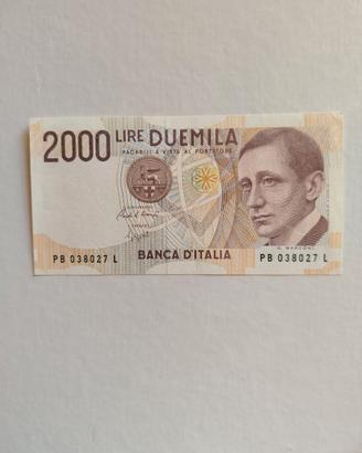 Italia -Banconota FDS da 2.000 Lire "G. Marconi"