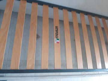 coppia reti a doghe da appoggio per letto singolo