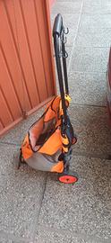 carretto trasporto per cani con zaino incorporato