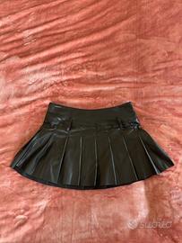 Gonna nera similpelle Bershka taglia M