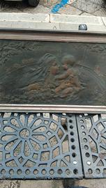 quadro antico dell 800 rilievo su rame...