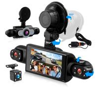 Dashcam auto a 4 canali 1080P 3 pollici, visione 