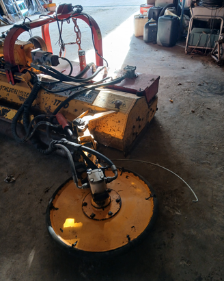 Trincia erba AEDES con ruota interfila