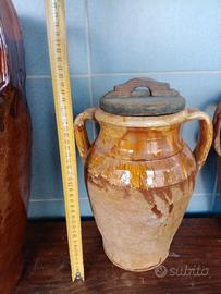 piccola brocca in terracotta antica 