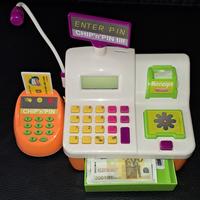 2 registratori di cassa e cibo/varie x la spesa 