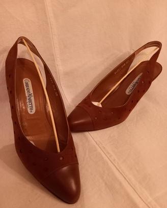 Sandalo elegante marrone n.40.