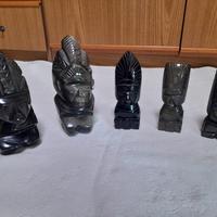 Sculture etniche  divinità guerriere Maya