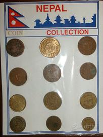 NEPAL - COLLEZIONE DI 12 RUPIE - MONETE CIRCOLATE