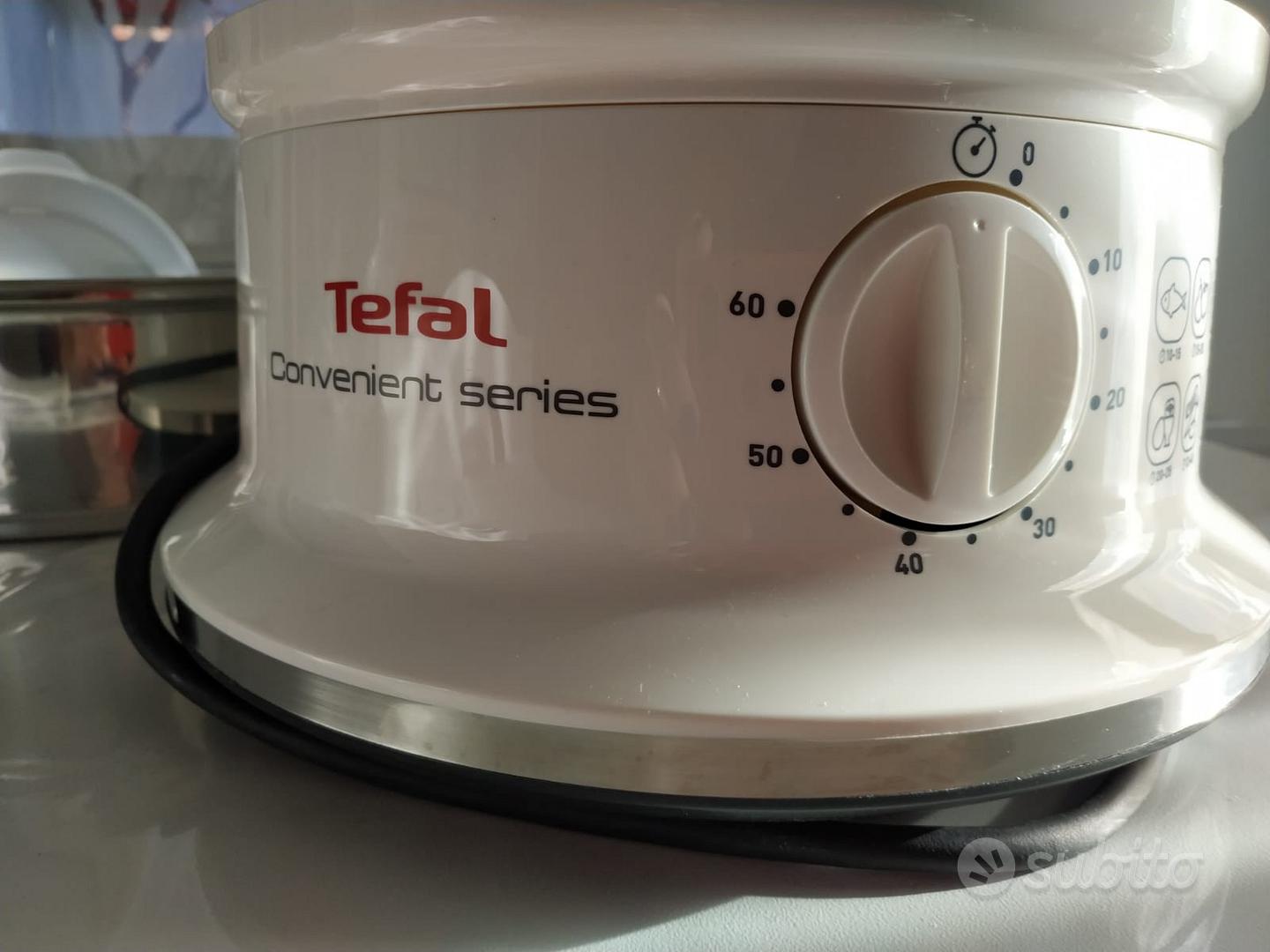 Tefal Vc1451 Vaporiera Convenient Series Inox, Timer Con