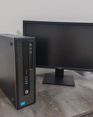 Set PC fisso HP Pro desk 600 + Monitor Samsung 24"