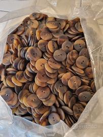 Stock 1200 bottoni vintage effetto tartaruga 2 cm