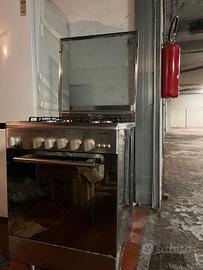 CUCINA A GAS GLEM ACCIAIO INOX