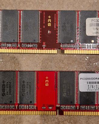Kit 1GB (2x512MB) RAM S3+ DDR400 PC3200 - PCB 