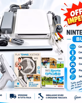 Nintendo Wii completa con giochi e accessori i