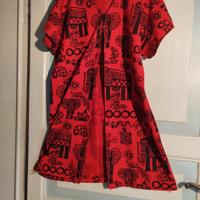 abito in allegra fantasia africana tg 48-50 