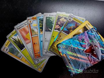 Lotto Carte Pokémon Originali -10 carte Rara e non