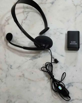 Cuffia x XBOX/360 + Batteria Ricaricable