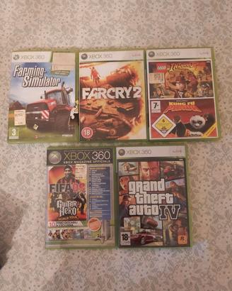 Lotto 5 giochi Xbox 360