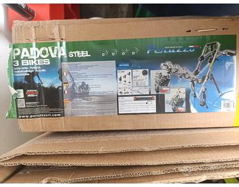 portabici Padova Steel 3 bike imballato