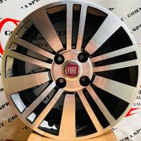 4 CERCHI IN LEGA ORIG RAGGIO 15 FIAT GRANDE PUNTO