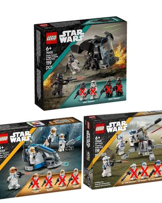 LEGO Star Wars 75345 75359 75412 Battle Pack