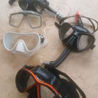 maschere professionali per immersioni o apnea