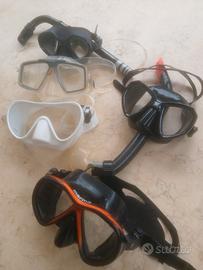 maschere professionali per immersioni o apnea