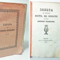 SCELTA DI POESIE EDITE ED INEDITE VARI AUTORI 1830