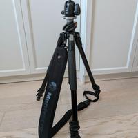 Treppiede Manfrotto 190XPROB + testa + tracolla