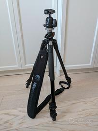 Treppiede Manfrotto 190XPROB + testa + tracolla