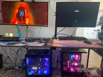 2 postazioni gaming complete con periferiche