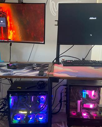 2 postazioni gaming complete con periferiche
