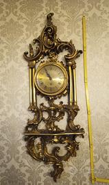 Orologio da muro intagliato in stile barocco