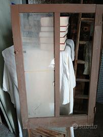 Grande finestra infisso antico in legno