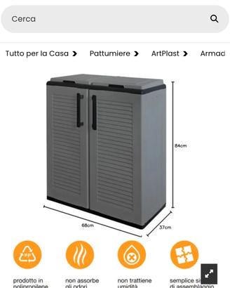 Mobile immondizia differenziata 