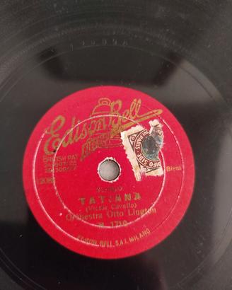 Disco 78 Giri d'Epoca - Tango "Tatiana" (Edison Be